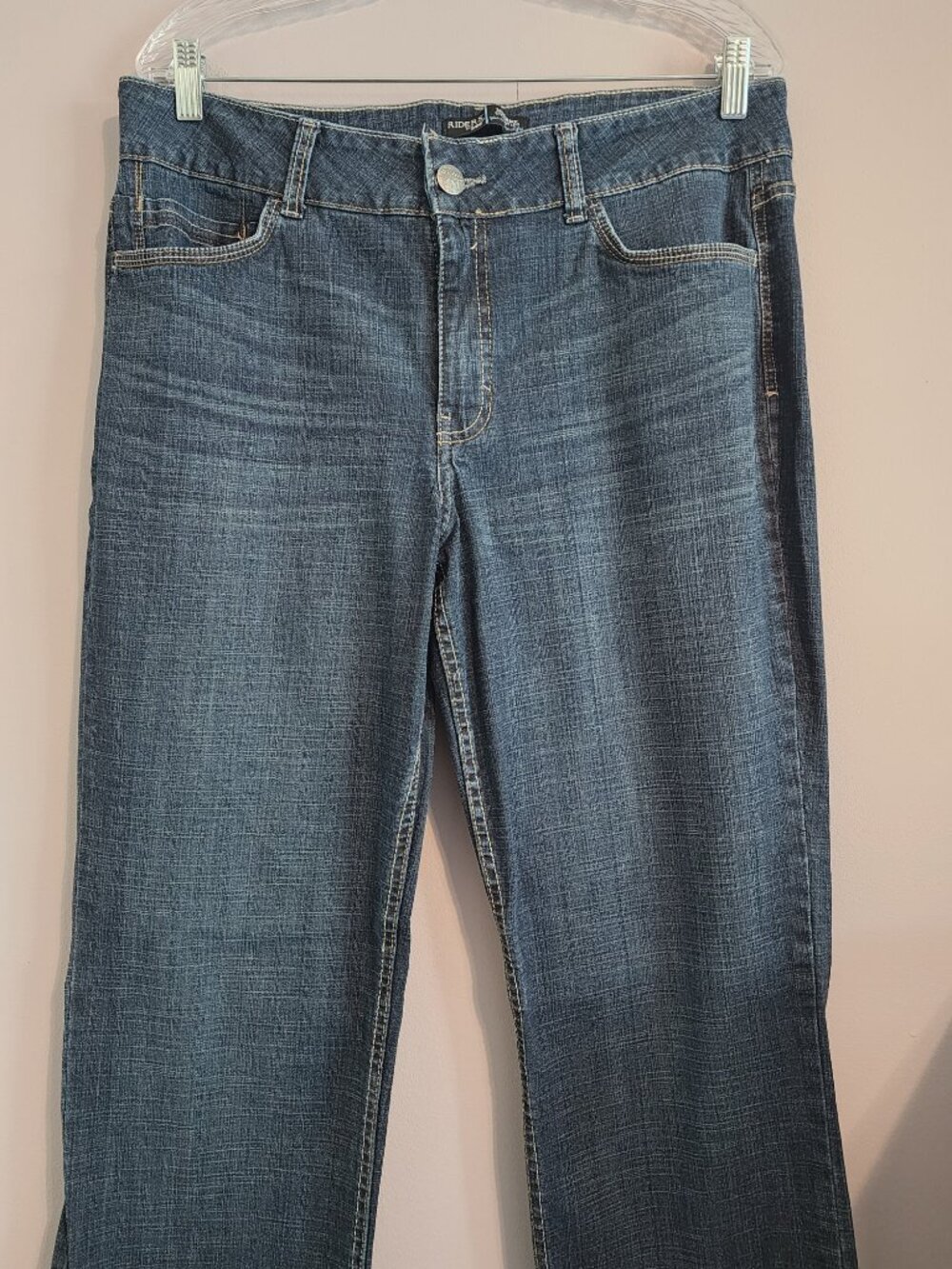 Lee Riders Women's Size 14 Long Relaxed Fit Straight Leg Mid-Rise - Picture 2 of 14
